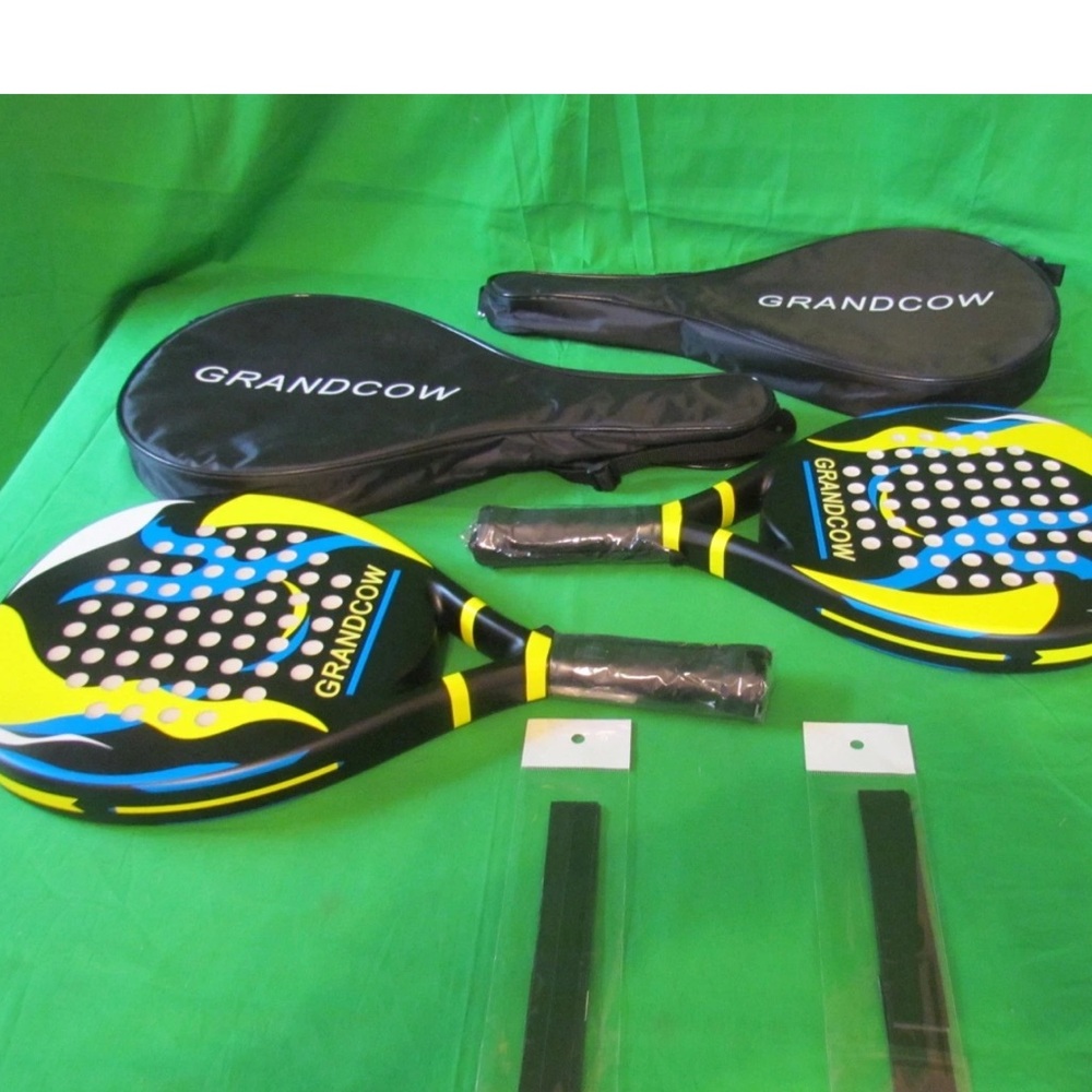 GRANDCOW Paddle Tennis Rackets Set in Black, Yellow & Blue, Brand new!